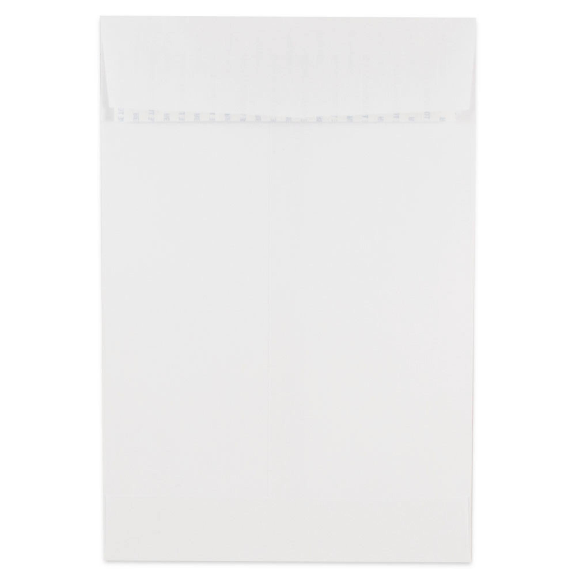 JAM Paper 6" x 9" White Open End Catalog Peel & Seal Closure Envelopes